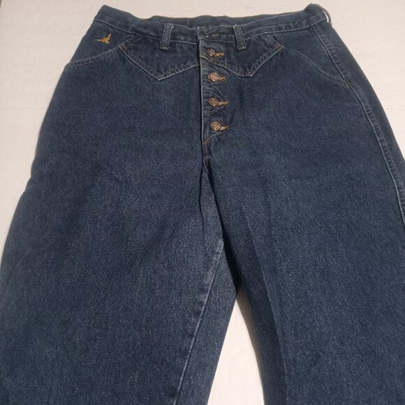 Jewels Classic Bottoms Women's VTG High Waisted Riding Jeans Made in USA - Picture 2 of 7